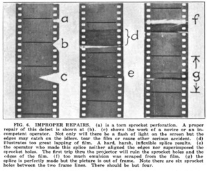 "Improper Repairs," from The Use and Care of Motion Picture Film